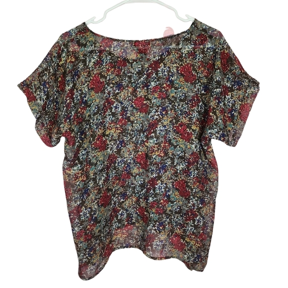 Aritzia Central Park West sheer floral top - Picture 2 of 3